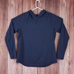 *READ* Lululemon Drysense Hoodie Mens Size Medium Athleisure Shirt Navy Blue